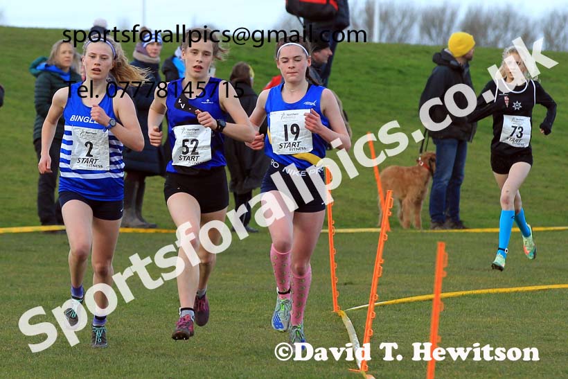Womens under-17s 2022 Northern Cross Country Champs., Pontefract. Photo: David T. Hewitson/Sports for All Pics
